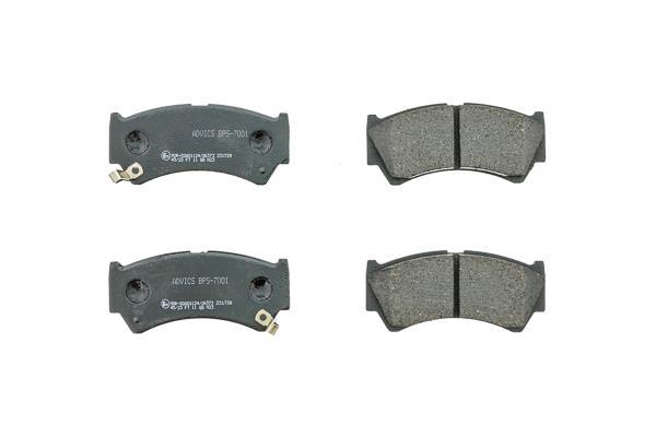 Jeu de 4 plaquettes de frein AISIN ref. BPS-7001